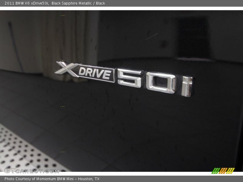 Black Sapphire Metallic / Black 2011 BMW X6 xDrive50i