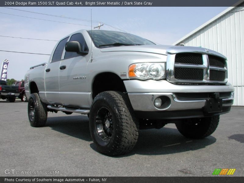 Bright Silver Metallic / Dark Slate Gray 2004 Dodge Ram 1500 SLT Quad Cab 4x4