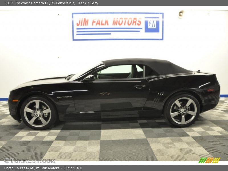 Black / Gray 2012 Chevrolet Camaro LT/RS Convertible