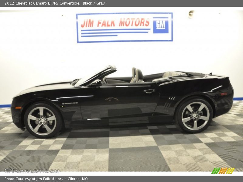 Black / Gray 2012 Chevrolet Camaro LT/RS Convertible