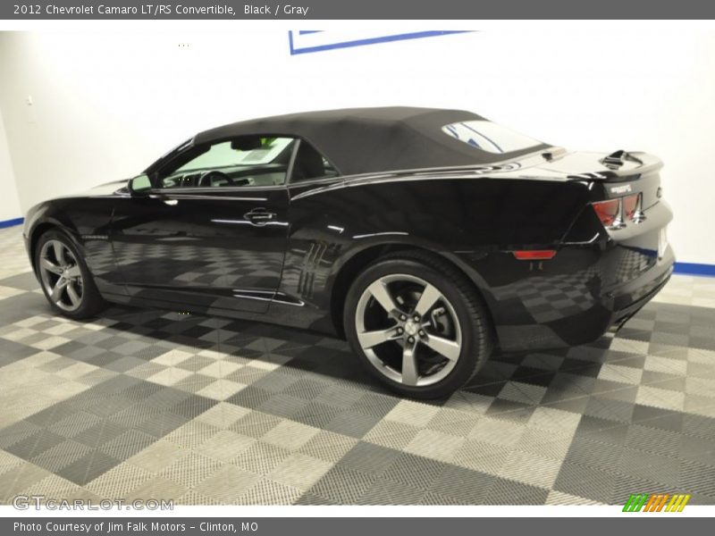 Black / Gray 2012 Chevrolet Camaro LT/RS Convertible