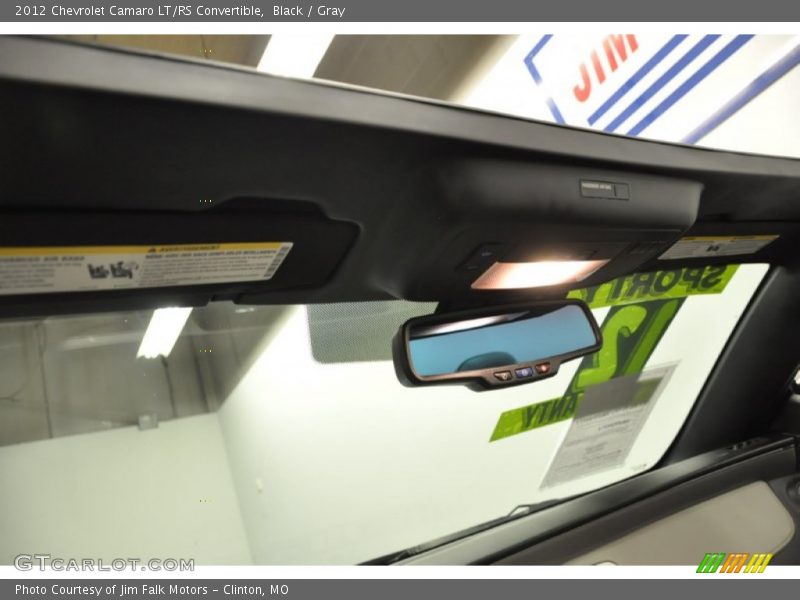 Black / Gray 2012 Chevrolet Camaro LT/RS Convertible