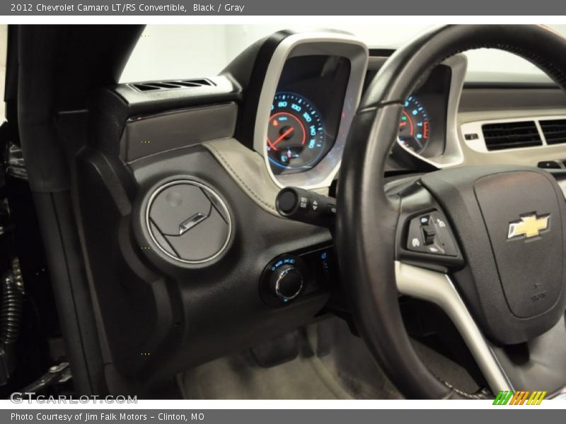 Black / Gray 2012 Chevrolet Camaro LT/RS Convertible
