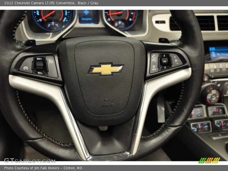 Black / Gray 2012 Chevrolet Camaro LT/RS Convertible