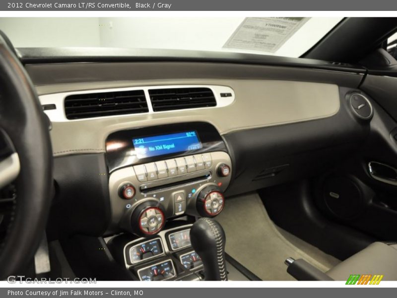 Black / Gray 2012 Chevrolet Camaro LT/RS Convertible
