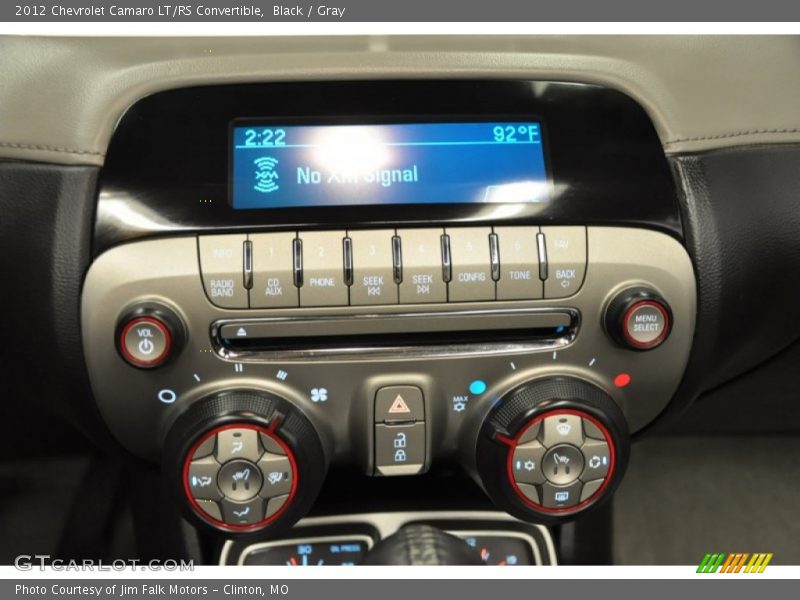 Black / Gray 2012 Chevrolet Camaro LT/RS Convertible