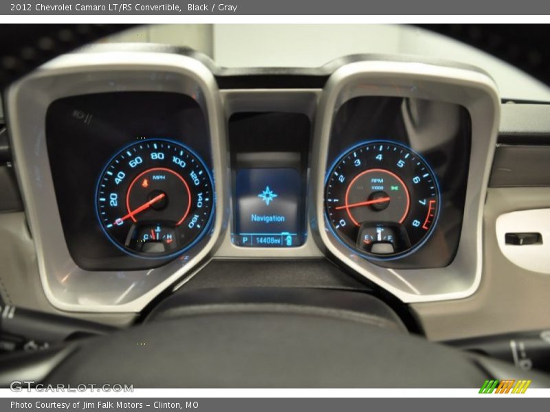 Black / Gray 2012 Chevrolet Camaro LT/RS Convertible