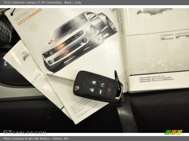 Black / Gray 2012 Chevrolet Camaro LT/RS Convertible