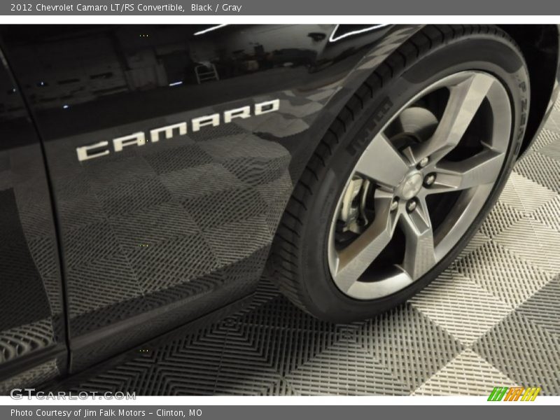 Black / Gray 2012 Chevrolet Camaro LT/RS Convertible