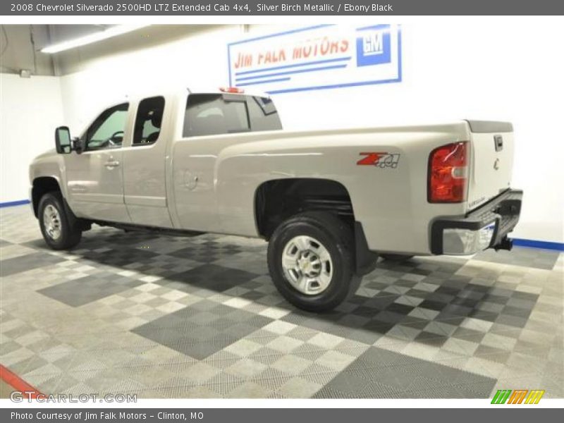 Silver Birch Metallic / Ebony Black 2008 Chevrolet Silverado 2500HD LTZ Extended Cab 4x4