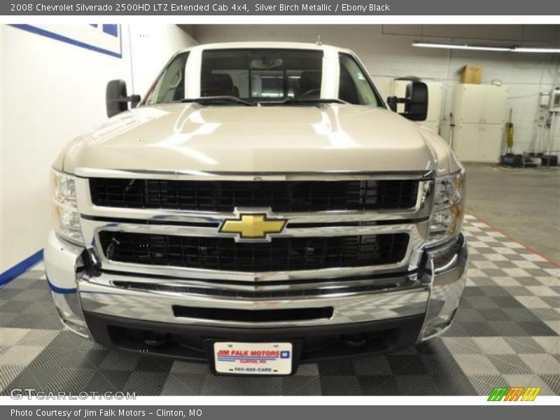 Silver Birch Metallic / Ebony Black 2008 Chevrolet Silverado 2500HD LTZ Extended Cab 4x4