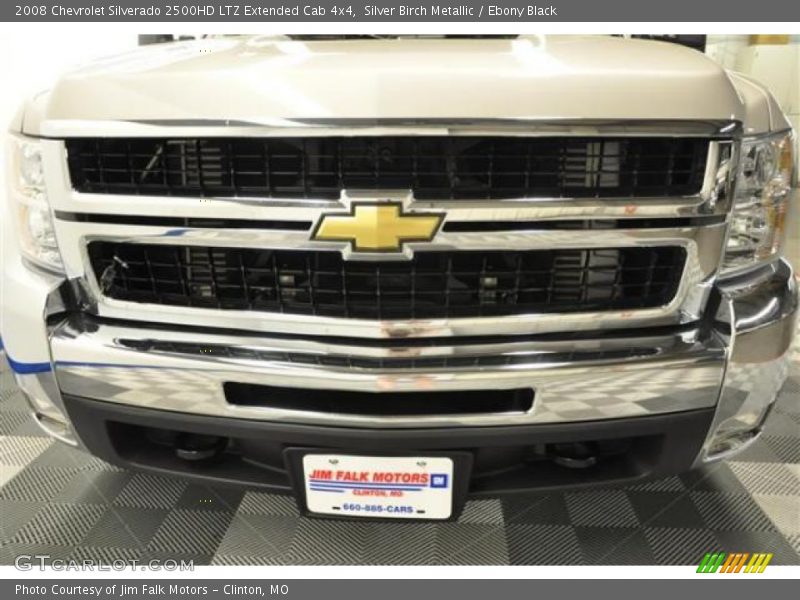 Silver Birch Metallic / Ebony Black 2008 Chevrolet Silverado 2500HD LTZ Extended Cab 4x4