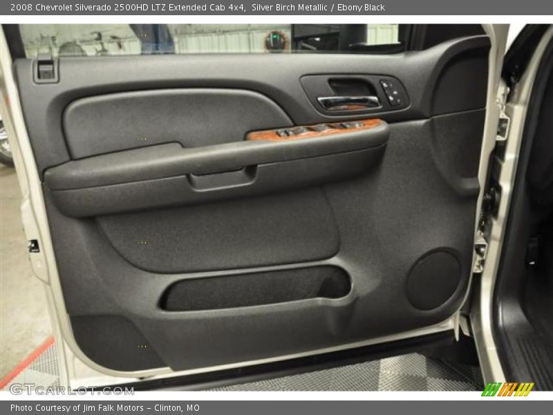 Silver Birch Metallic / Ebony Black 2008 Chevrolet Silverado 2500HD LTZ Extended Cab 4x4