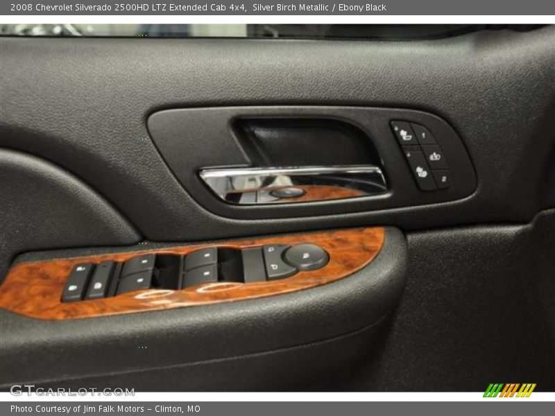 Silver Birch Metallic / Ebony Black 2008 Chevrolet Silverado 2500HD LTZ Extended Cab 4x4