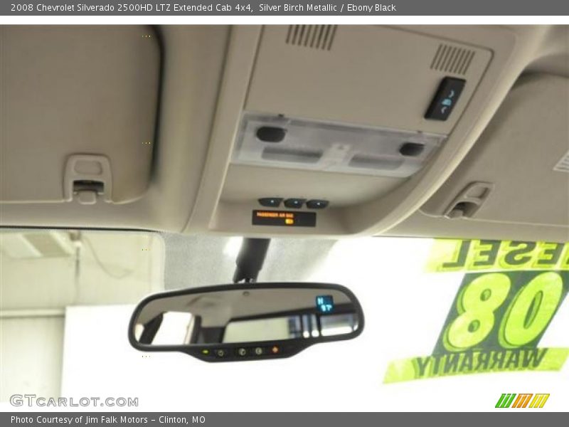 Silver Birch Metallic / Ebony Black 2008 Chevrolet Silverado 2500HD LTZ Extended Cab 4x4