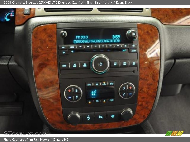 Silver Birch Metallic / Ebony Black 2008 Chevrolet Silverado 2500HD LTZ Extended Cab 4x4