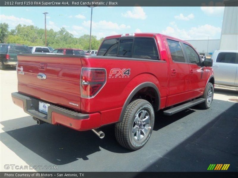 Red Candy Metallic / Black 2012 Ford F150 FX4 SuperCrew 4x4