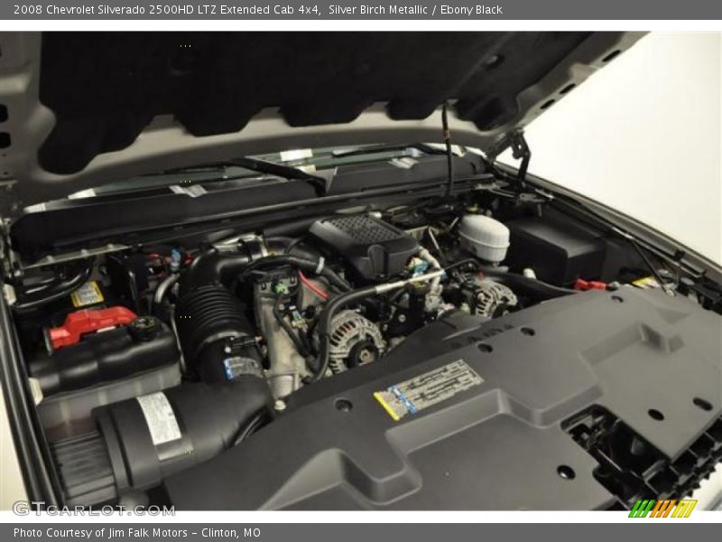 Silver Birch Metallic / Ebony Black 2008 Chevrolet Silverado 2500HD LTZ Extended Cab 4x4