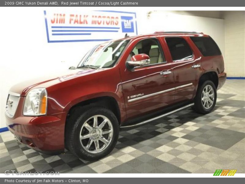 Red Jewel Tintcoat / Cocoa/Light Cashmere 2009 GMC Yukon Denali AWD
