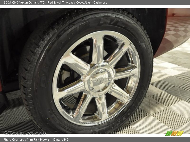 Red Jewel Tintcoat / Cocoa/Light Cashmere 2009 GMC Yukon Denali AWD