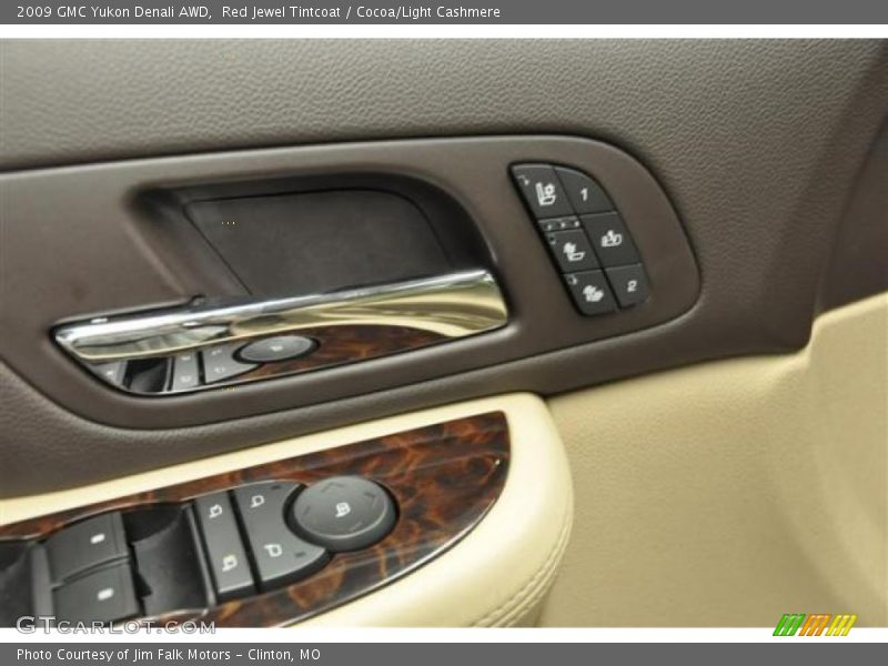 Red Jewel Tintcoat / Cocoa/Light Cashmere 2009 GMC Yukon Denali AWD