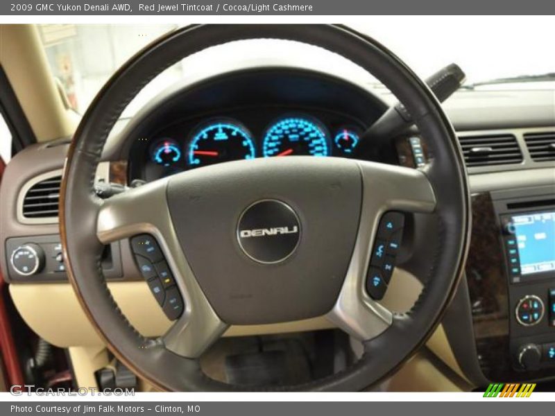 Red Jewel Tintcoat / Cocoa/Light Cashmere 2009 GMC Yukon Denali AWD