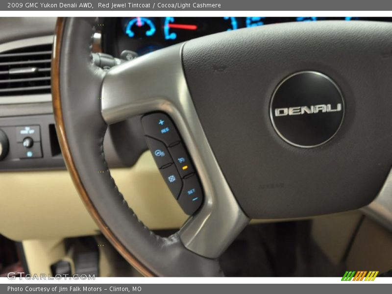 Red Jewel Tintcoat / Cocoa/Light Cashmere 2009 GMC Yukon Denali AWD