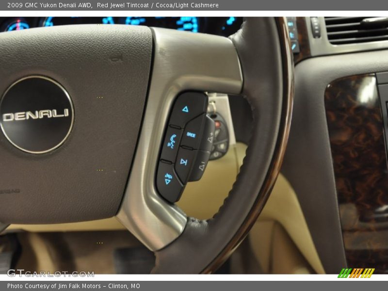 Red Jewel Tintcoat / Cocoa/Light Cashmere 2009 GMC Yukon Denali AWD
