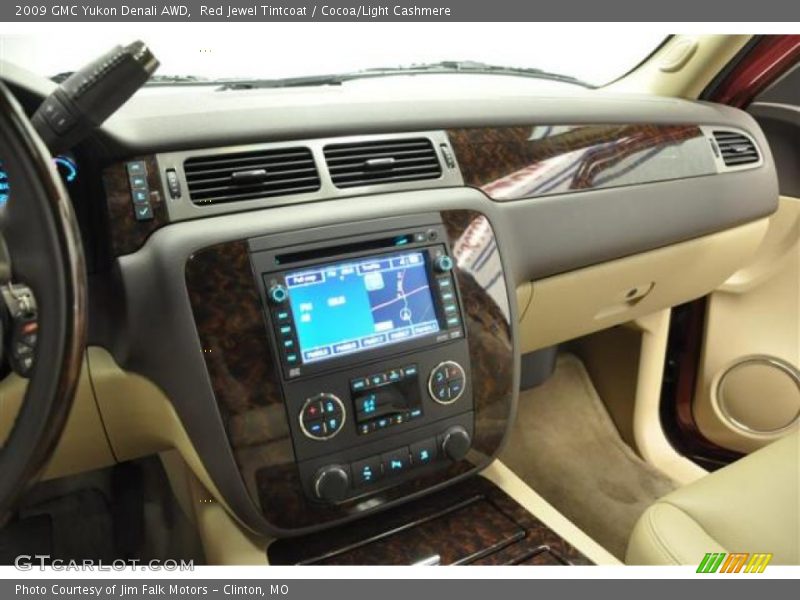 Red Jewel Tintcoat / Cocoa/Light Cashmere 2009 GMC Yukon Denali AWD