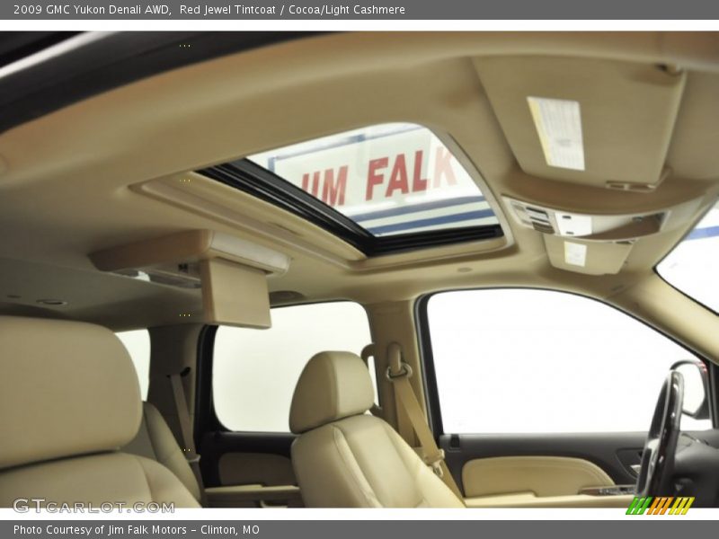 Red Jewel Tintcoat / Cocoa/Light Cashmere 2009 GMC Yukon Denali AWD