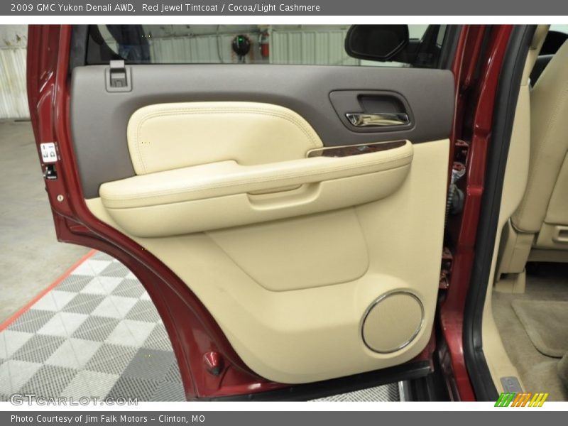 Red Jewel Tintcoat / Cocoa/Light Cashmere 2009 GMC Yukon Denali AWD