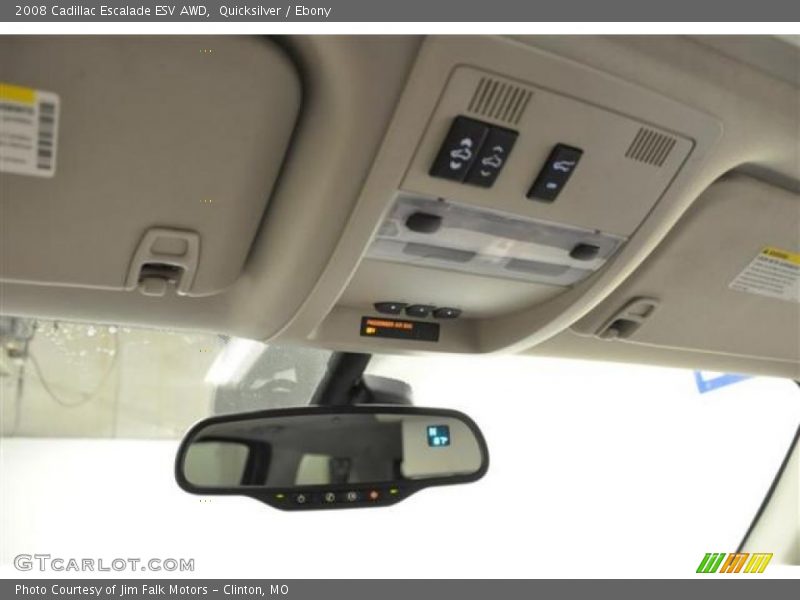 Quicksilver / Ebony 2008 Cadillac Escalade ESV AWD