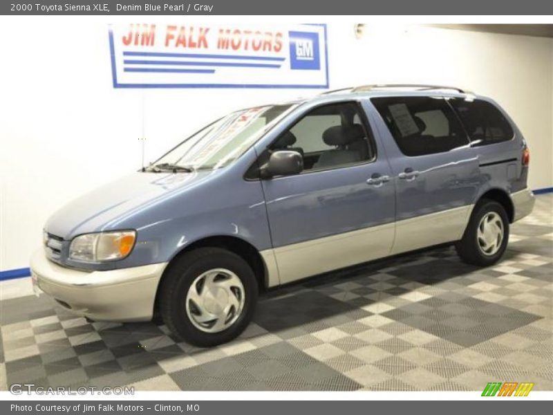 Denim Blue Pearl / Gray 2000 Toyota Sienna XLE