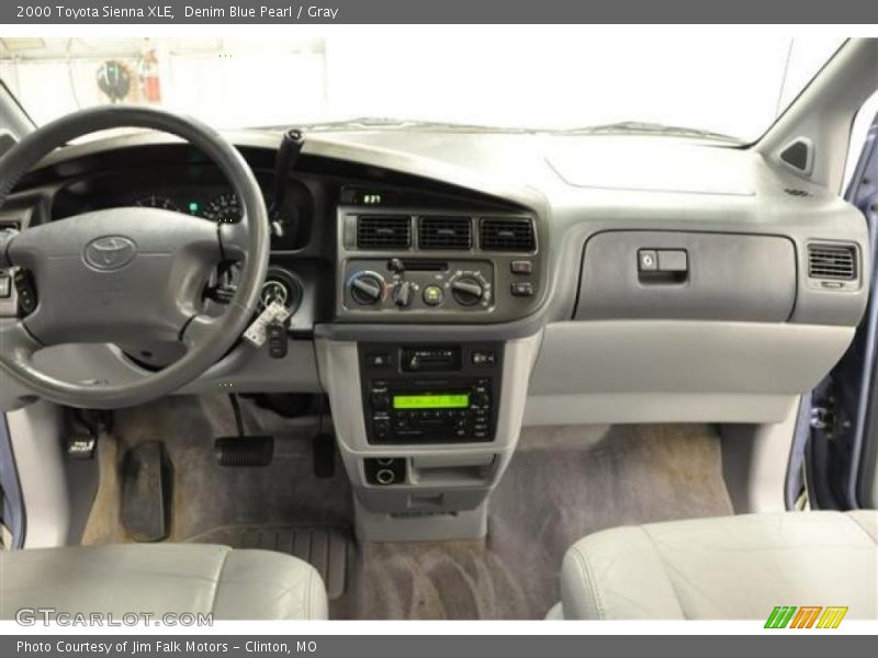 Denim Blue Pearl / Gray 2000 Toyota Sienna XLE