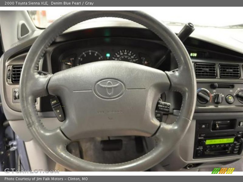 Denim Blue Pearl / Gray 2000 Toyota Sienna XLE