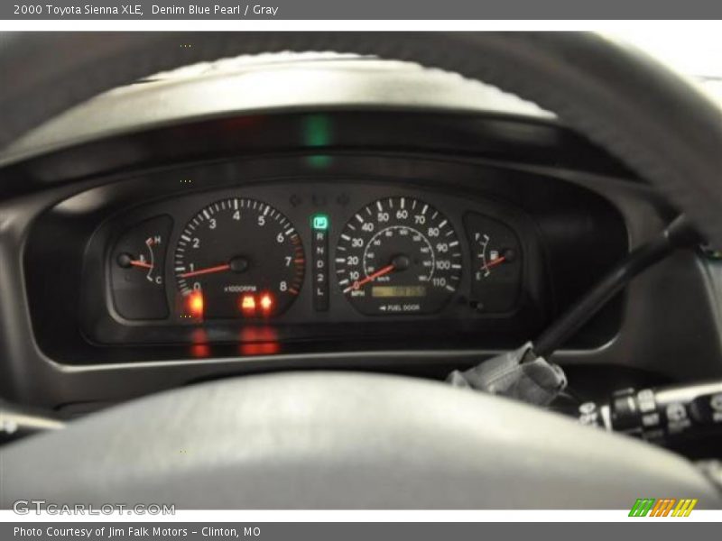 Denim Blue Pearl / Gray 2000 Toyota Sienna XLE