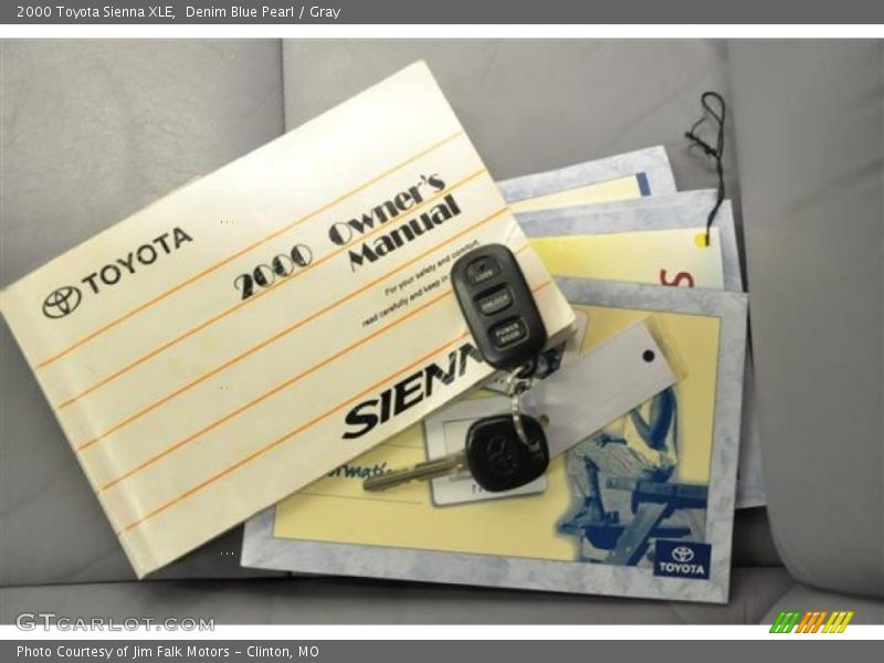 Denim Blue Pearl / Gray 2000 Toyota Sienna XLE