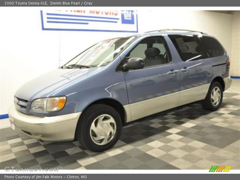 Denim Blue Pearl / Gray 2000 Toyota Sienna XLE