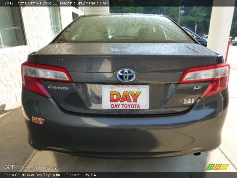 Magnetic Gray Metallic / Ash 2012 Toyota Camry Hybrid LE