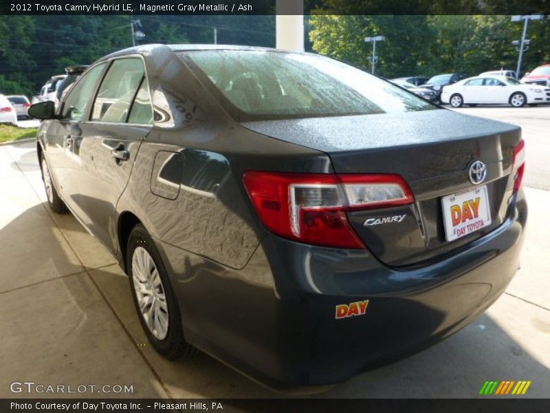Magnetic Gray Metallic / Ash 2012 Toyota Camry Hybrid LE
