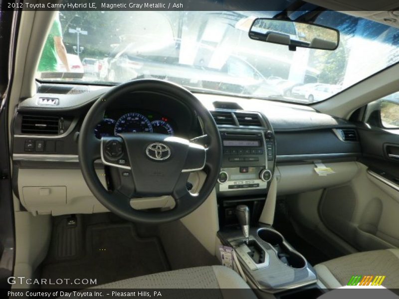 Magnetic Gray Metallic / Ash 2012 Toyota Camry Hybrid LE