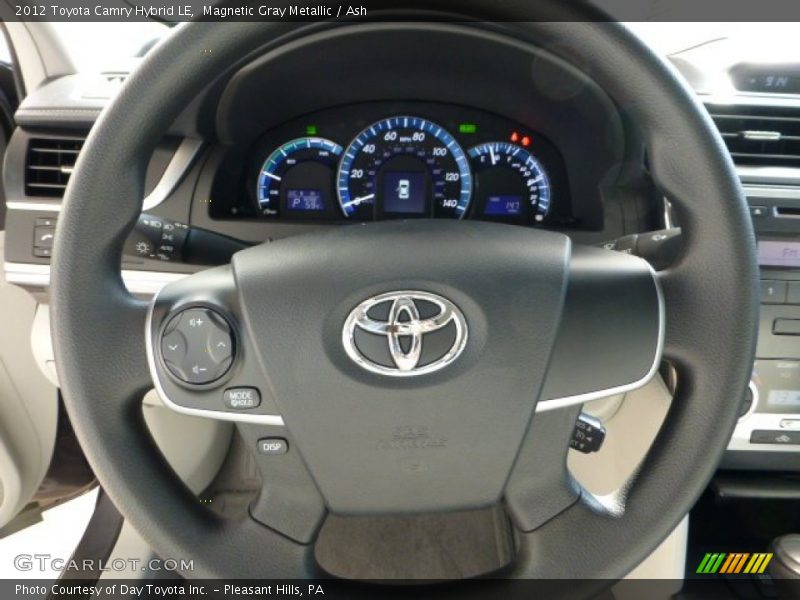 Magnetic Gray Metallic / Ash 2012 Toyota Camry Hybrid LE