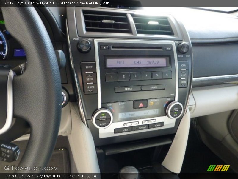 Magnetic Gray Metallic / Ash 2012 Toyota Camry Hybrid LE