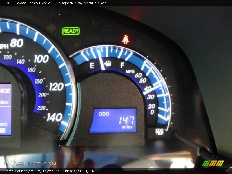 Magnetic Gray Metallic / Ash 2012 Toyota Camry Hybrid LE