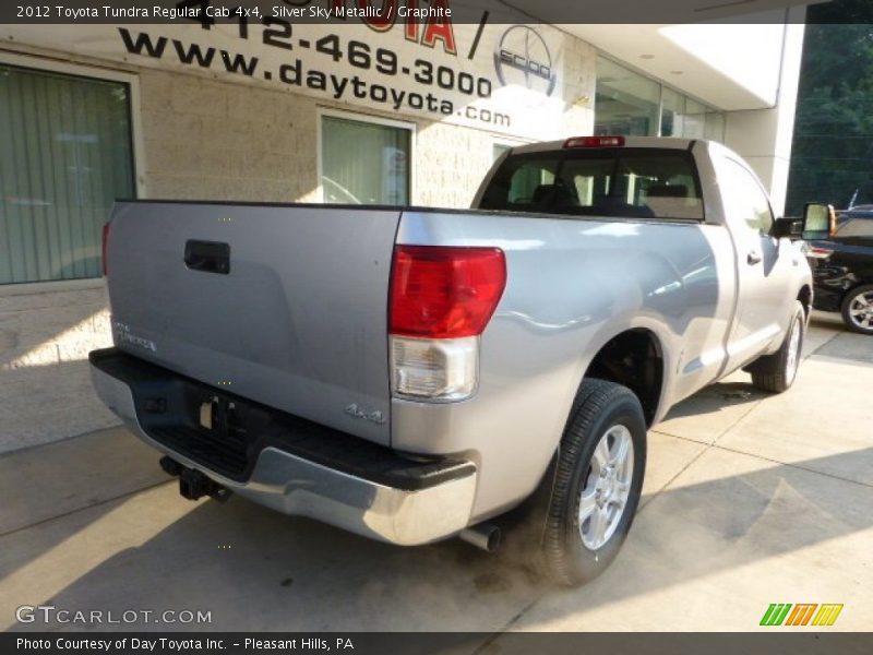 Silver Sky Metallic / Graphite 2012 Toyota Tundra Regular Cab 4x4