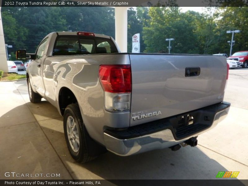 Silver Sky Metallic / Graphite 2012 Toyota Tundra Regular Cab 4x4