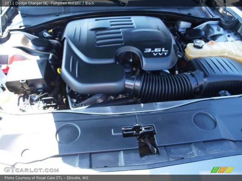 Tungsten Metallic / Black 2011 Dodge Charger SE