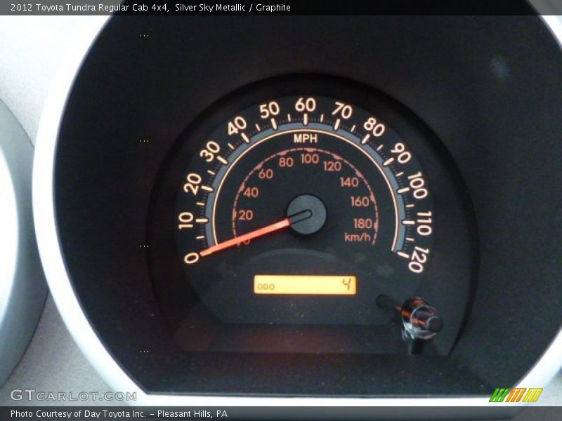 Silver Sky Metallic / Graphite 2012 Toyota Tundra Regular Cab 4x4