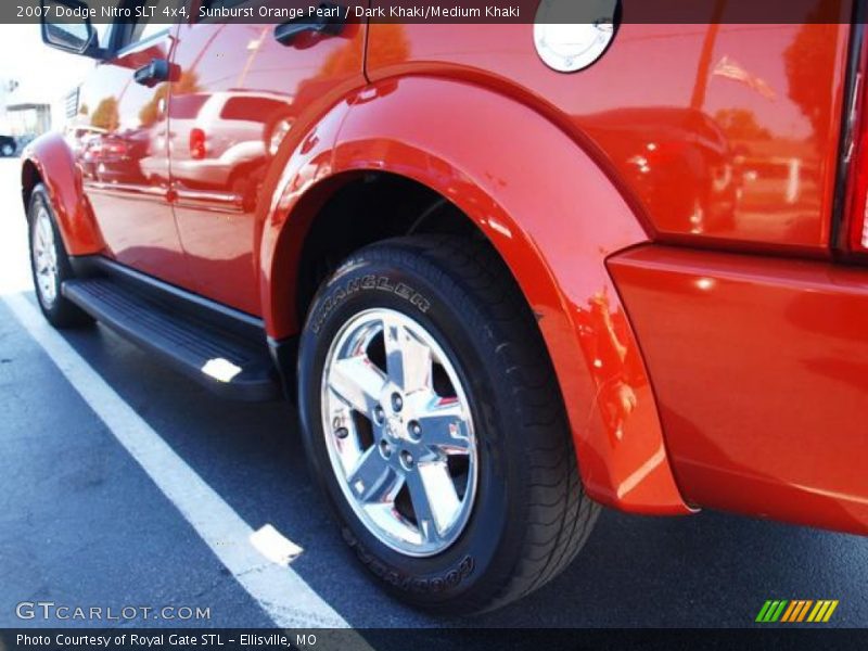 Sunburst Orange Pearl / Dark Khaki/Medium Khaki 2007 Dodge Nitro SLT 4x4