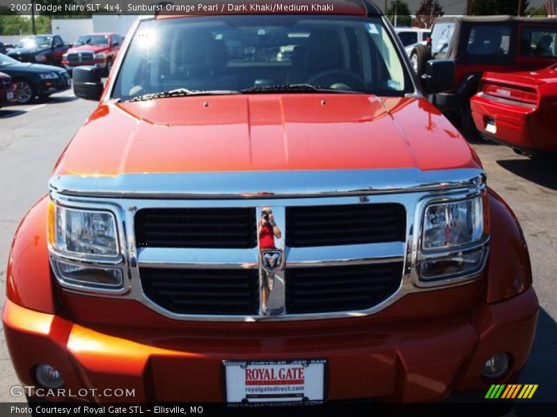 Sunburst Orange Pearl / Dark Khaki/Medium Khaki 2007 Dodge Nitro SLT 4x4